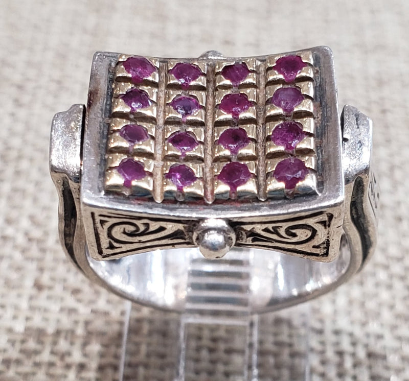 Estate Designer Konstantino Ruby Flip Ring