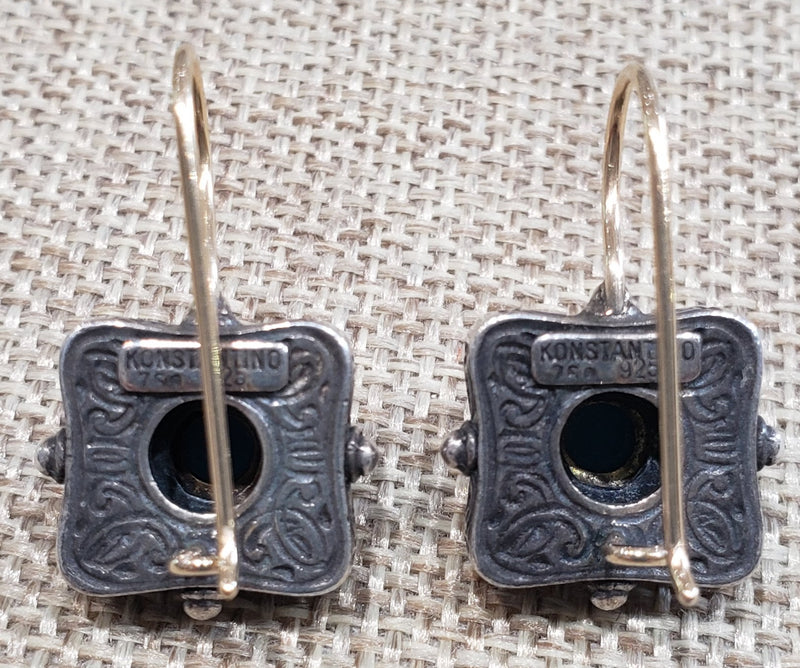 Estate Designer Konstantino Turquoise Earrings