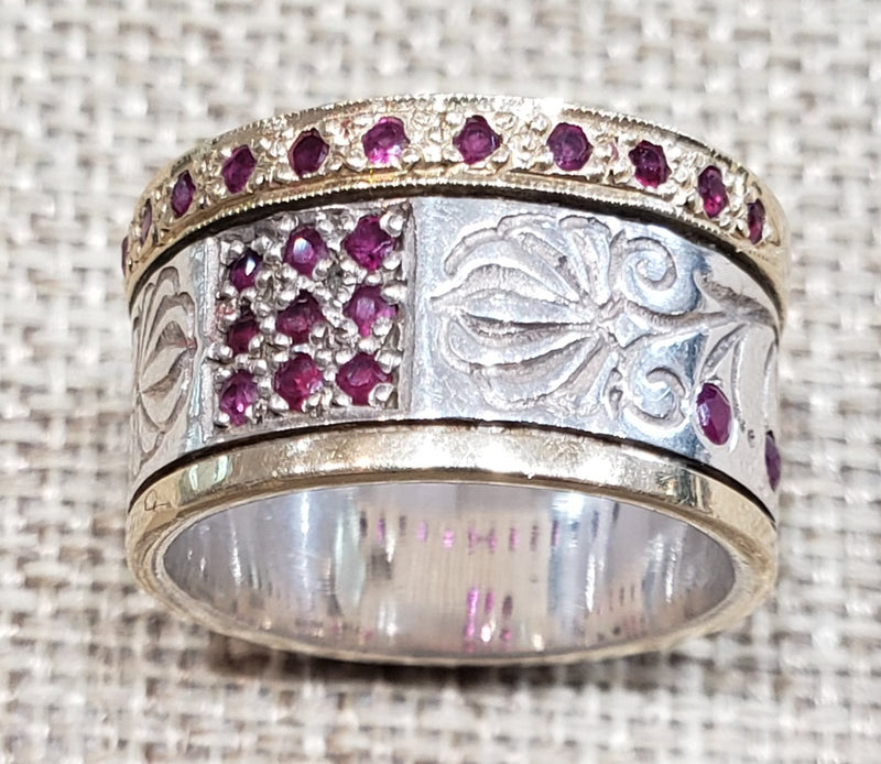 Estate Designer Ruby Ring