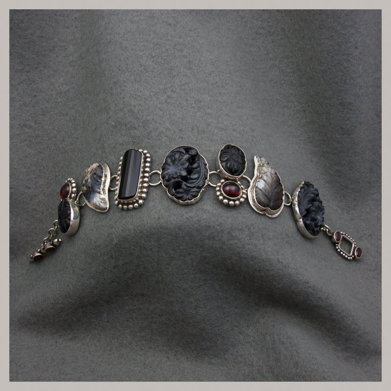 Onyx / Jasper / Garnet Bracelet
