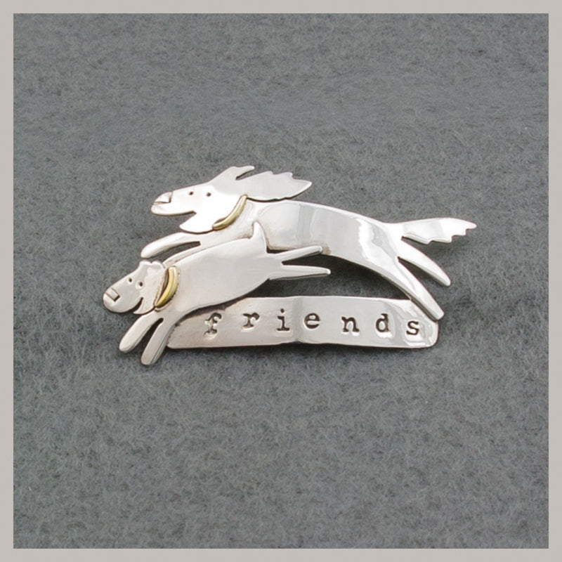 Dog Friends Pin
