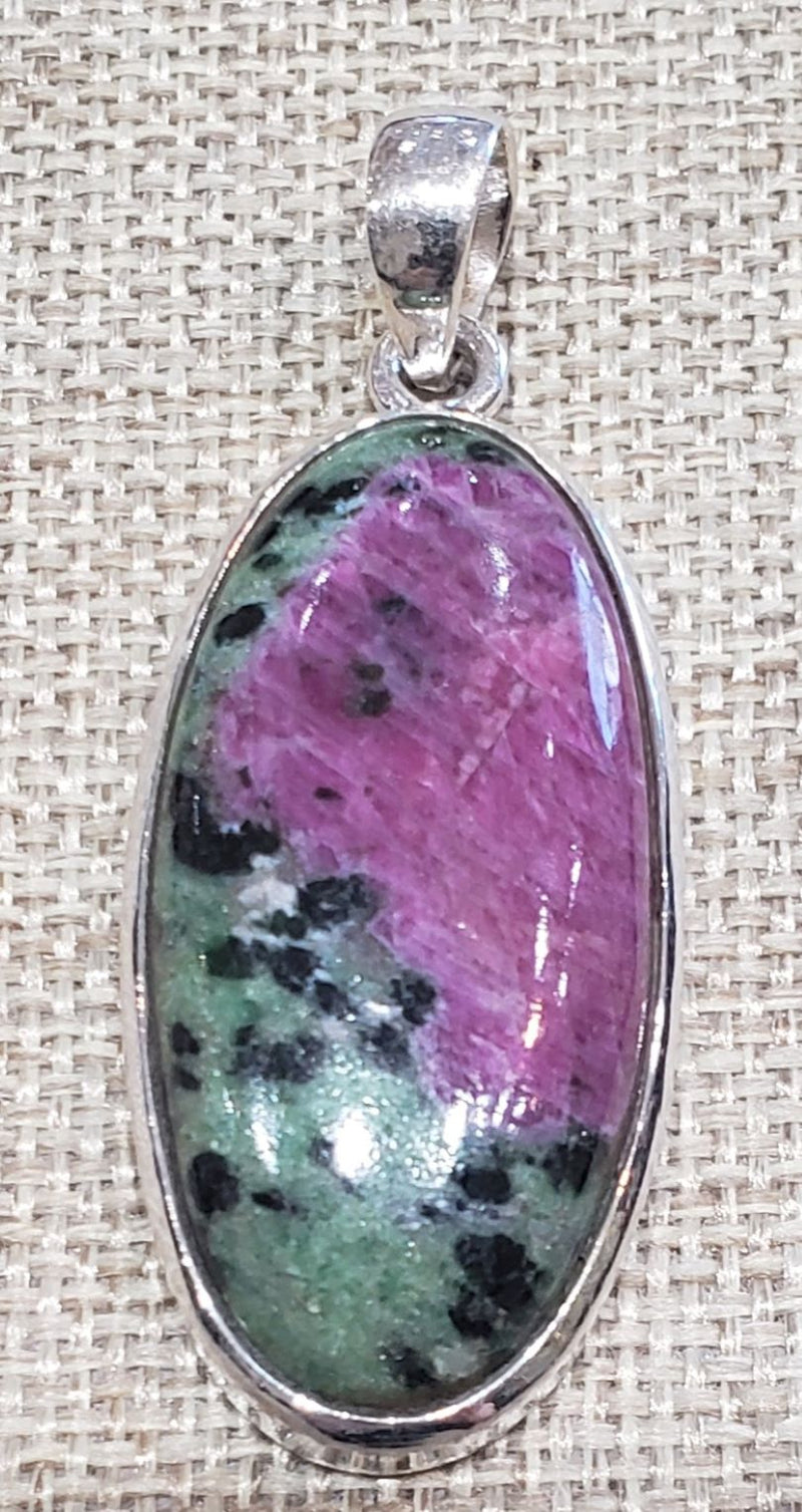 Ruby in Zoisite Pendant