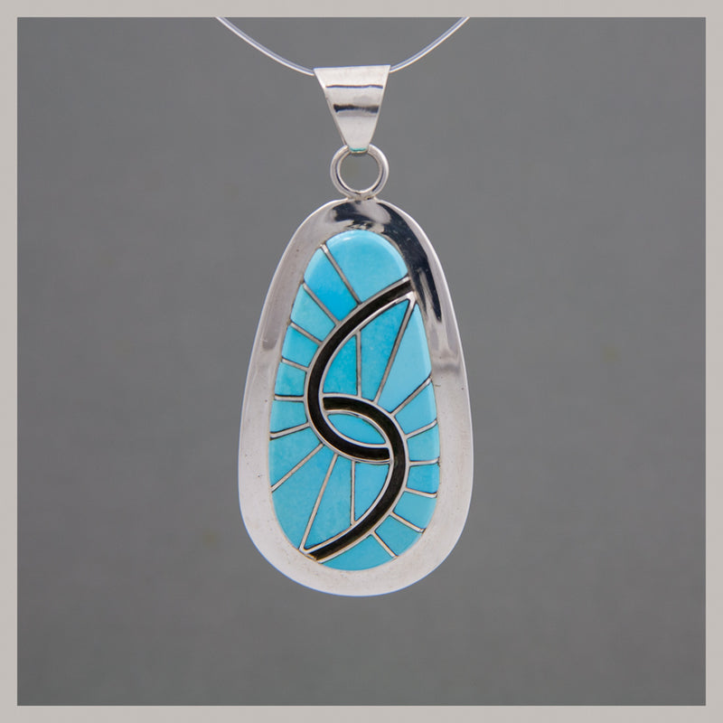 Turquoise / Onyx Pendant