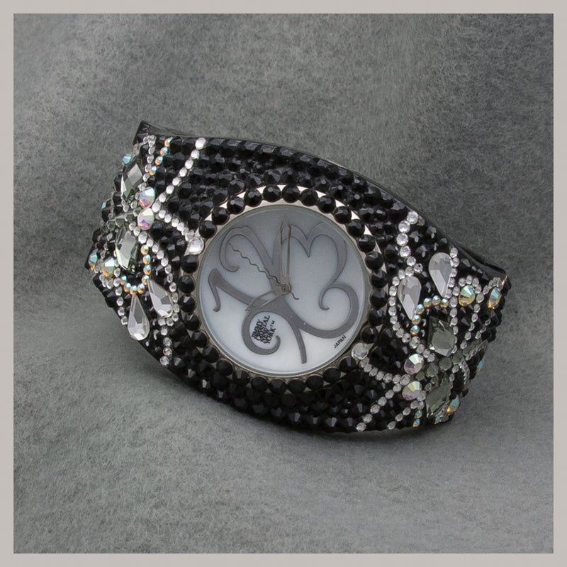 Jimmy Crystal Watch - Black & White