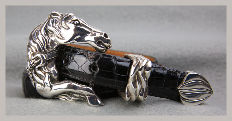 Horse Head Bangle - Bill Wall Leather Inc.